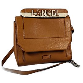 Lancel Ninon Bolsa de aba em couro marrom Marrom