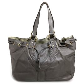 Bolsa dupla reversível Yves Saint Laurent / Bolsa Tote Branco Cinza antracite