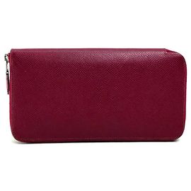 Hermès Hermes Silk'in Azap Long Wallet Red