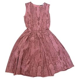 Robe Dior rose en viscose Rose