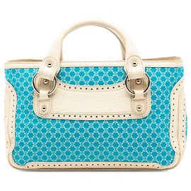 Céline Celine Blaue Macadam Canvas Boogie Handtasche Andere