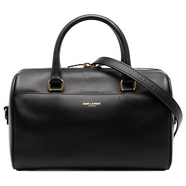 Borsa Duffle Classica in Pelle Nera Baby Saint Laurent Nero