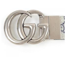 Gucci-Cinto Padrão Gucci 627055-Bege,Azul marinho