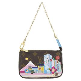 Monogram Mini Pochette Accessoires von Louis Vuitton Braun