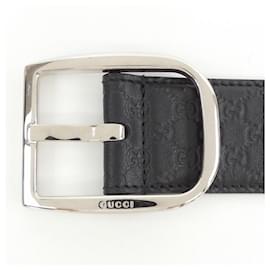 Gucci-Cinto preto padrão Gucci 449716-Preto