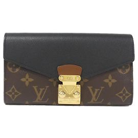 Portefeuille Pallas Monogram Louis Vuitton Marron Noir