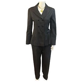 Tailleur Pantalon Chanel -  1998 Gris anthracite