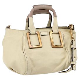 Chloé Chloe Ethel Handbag Leather White