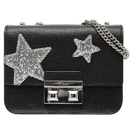 Bolso de Hombro de Cuero Metropolis de Furla Negro