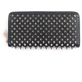 Christian Louboutin Leather Long Wallet Black