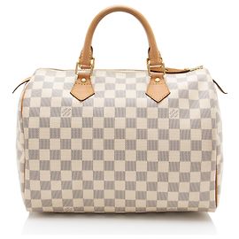 Bolso Louis Vuitton Damier Azur Speedy 30 Azul