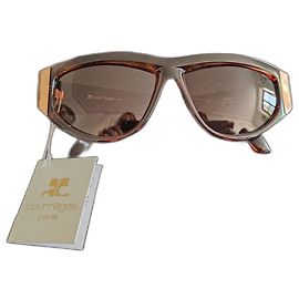 Courreges Óculos de sol Courrèges Marrom Gold hardware