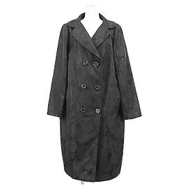 Dolce & Gabbana Jacquard Floral Coat Black