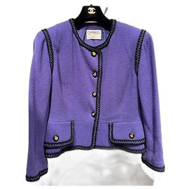 Chanel Giacche Nero Porpora