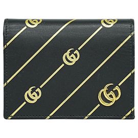 Gucci GG Marmont Wallet Leather Compact Black