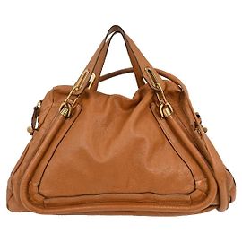 Chloé Bolsa de mão Chloe Paraty em couro médio Marrom