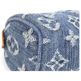 Louis Vuitton-Pochete Speedy GM em Denim Monogram Louis Vuitton-Azul