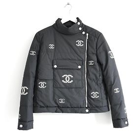 Chanel CC Pufferjacke Coco Neige 2021 Anthrazitgrau