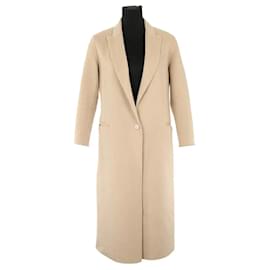 Sandro Beige wool coat Beige