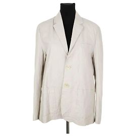 Zadig & Voltaire Visko Lederjacke in Weiß Weiß
