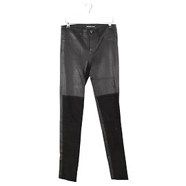 Zadig & Voltaire Black leather slim pants Black