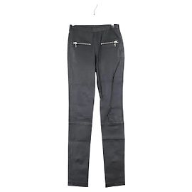 Zadig & Voltaire Black leather leggings Black