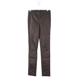 Zadig & Voltaire Black leather leggings Black