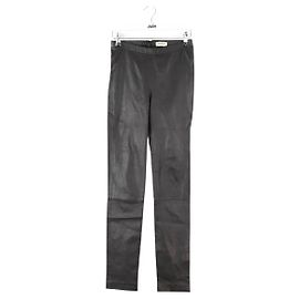 Zadig & Voltaire Black leather leggings Black