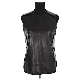 Zadig & Voltaire Top de couro preto Preto