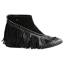 Zadig & Voltaire Boots en daim noir Noir
