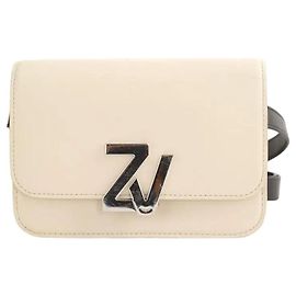 Zadig & Voltaire Ecru Leder Bauchtasche Roh