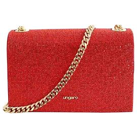 Autre Marque Bolsa de ombro de couro vermelho Vermelho