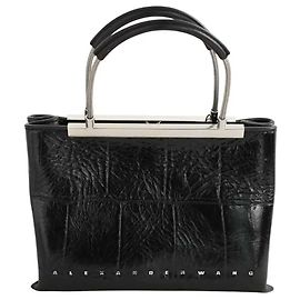 Alexander Wang Bolsa de couro preta Preto