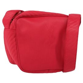 Bolso de Hombro Vintage Saint Laurent de Nylon Roja