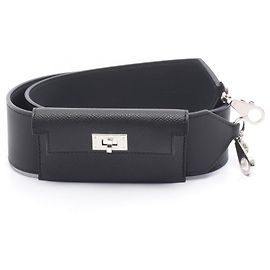 Hermès Kelly Pocket Schultergurt Schwarz