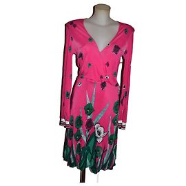 Vestido Roberto Cavalli estampado de fantasía Multicolor