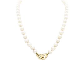 Colar de pérolas Dinh Van, "Menottes R12", em ouro amarelo. Outro