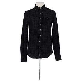 Camicia Saint Laurent in lana nera Nero