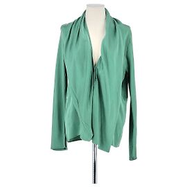 Haider Ackermann Camisa de seda verde Verde