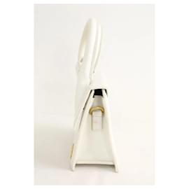 Jacquemus-Le Petit Chiquito White Leather Shoulder Bag-White