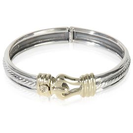 Pulseira Fivela Vintage em Ouro Amarelo e Prata Esterlina David Yurman Outro