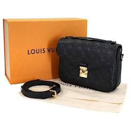 Louis Vuitton-Bolsa de Ombro Pochette Metis MM em Monograma Empreinte Louis Vuitton-Preto