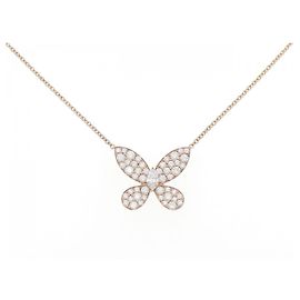 Collier en diamant Graff Butterfly en or rose 750 Doré