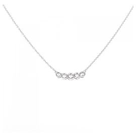 Autre Marque Collana in Au750 e Diamanti Argento
