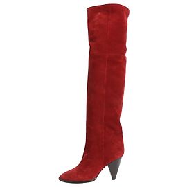Isabel Marant Red suede knee-high boots - size EU 40 Red