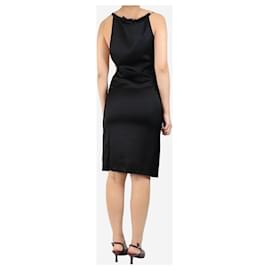 Jacquemus-Black sleeveless satin midi dress - size UK 8-Black