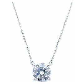 Tiffany & Co. Platin Solitaire Halskette Andere