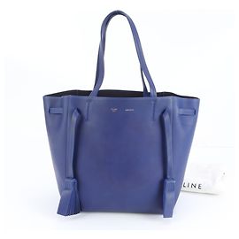 Céline Sac cabas Phantom en cuir Celine petit modèle Bleu