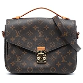 Louis Vuitton-Pochette Metis Monograma Marrom Louis Vuitton-Marrom