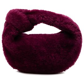Bottega Veneta Mini Jodie in shearling viola Altro Porpora